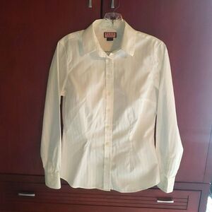 Women's Thomas Pink Jermyn Street London White Striped Button Down